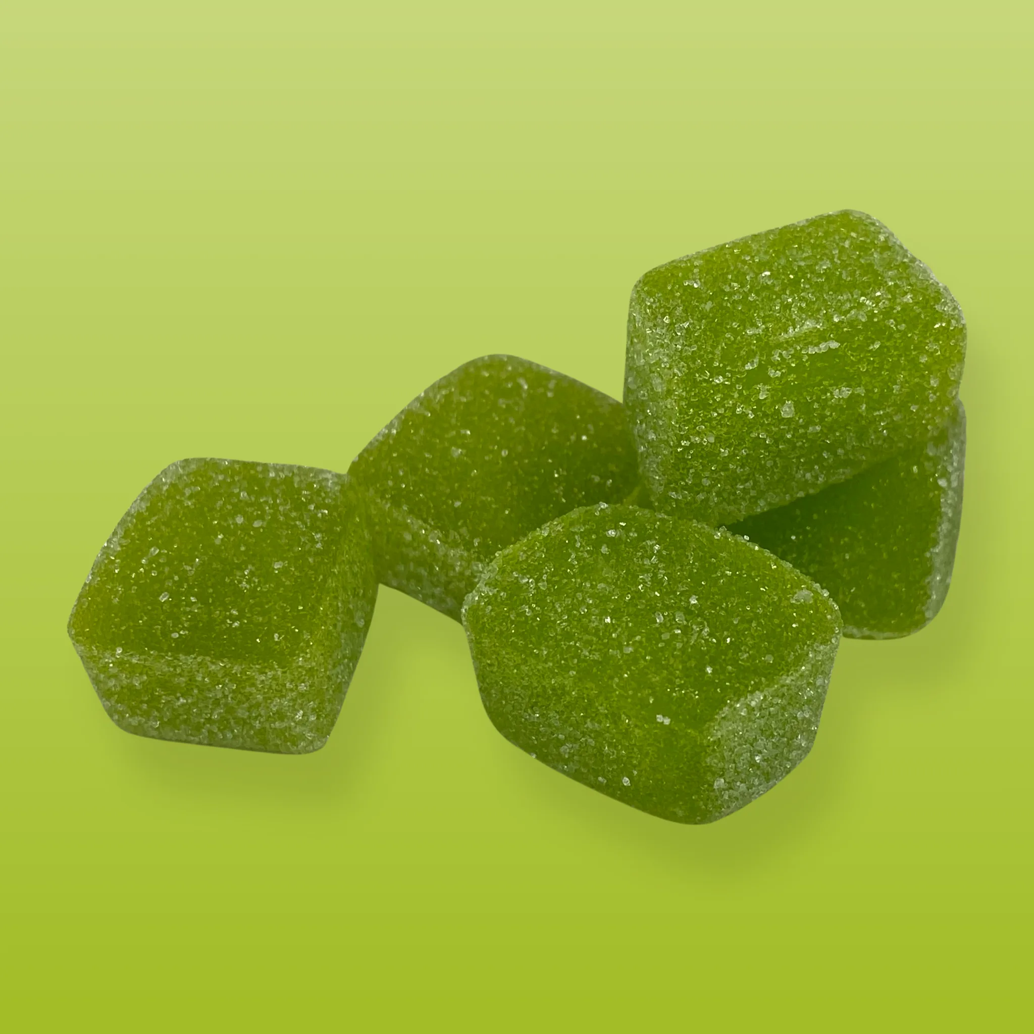 Sugar High Key Lime Pie Gummies – 500mg THC cannabis-infused gummies with a zesty, creamy key lime pie flavor