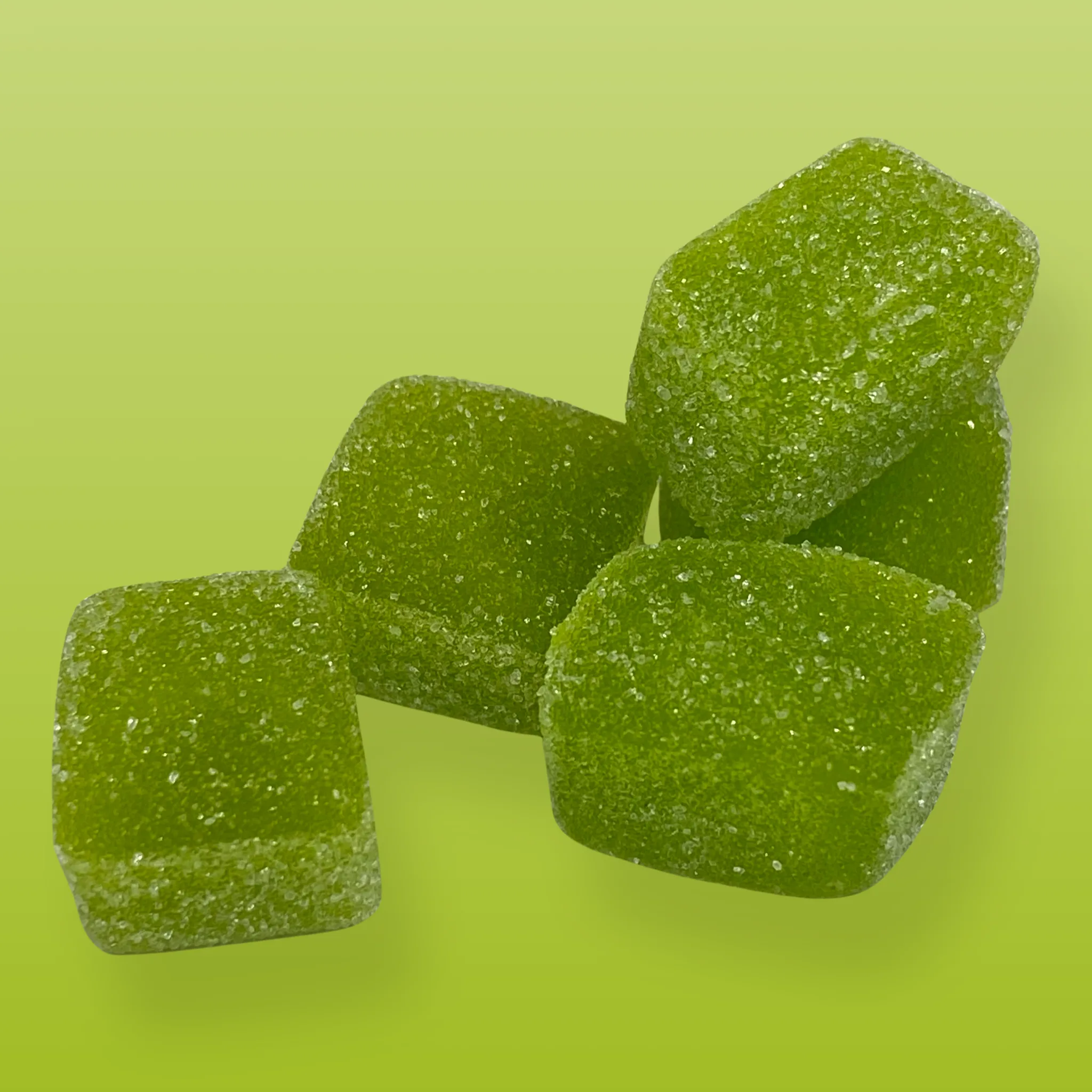 Sugar High Key Lime Pie Gummies – 500mg THC cannabis-infused gummies with a zesty, creamy key lime pie flavor