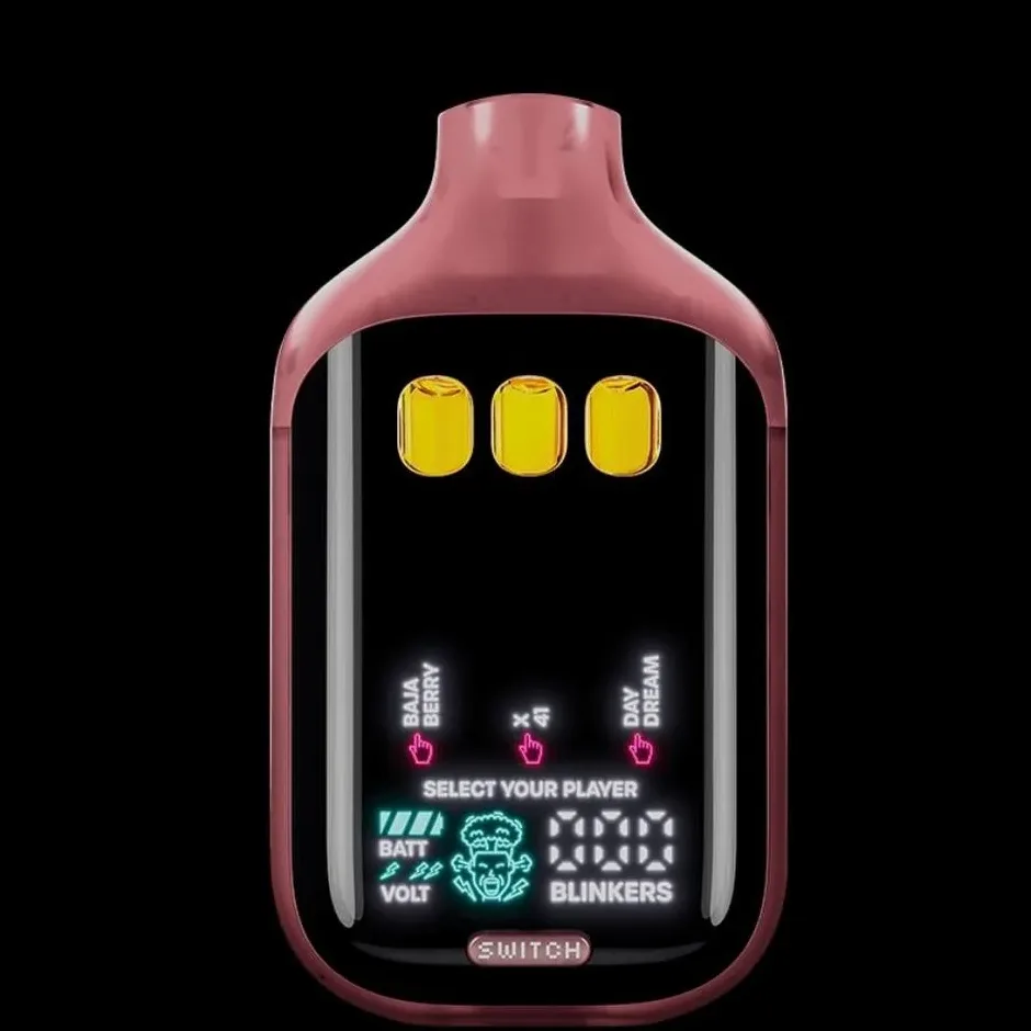 Boutiq V5 sleek black vape pen with triple-strain indicator on a minimalist background