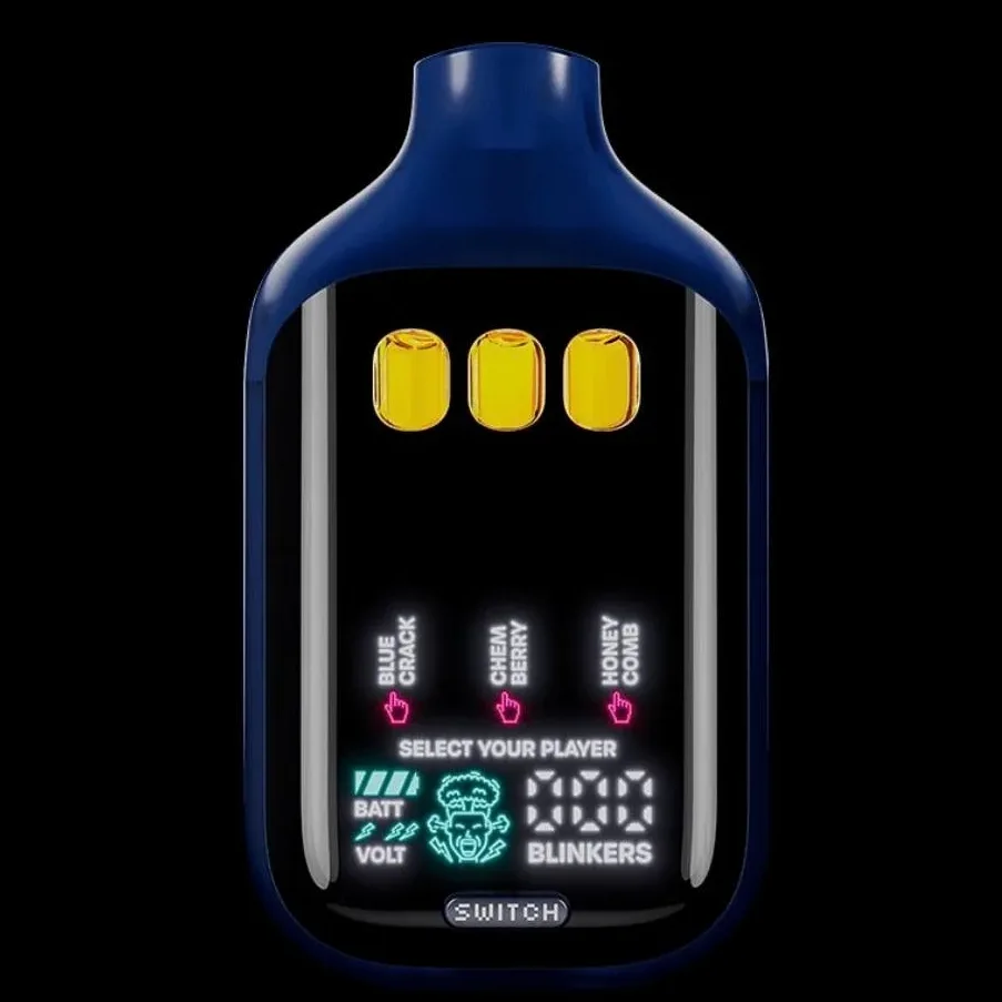 Boutiq V5 sleek black vape pen with triple-strain indicator on a minimalist background