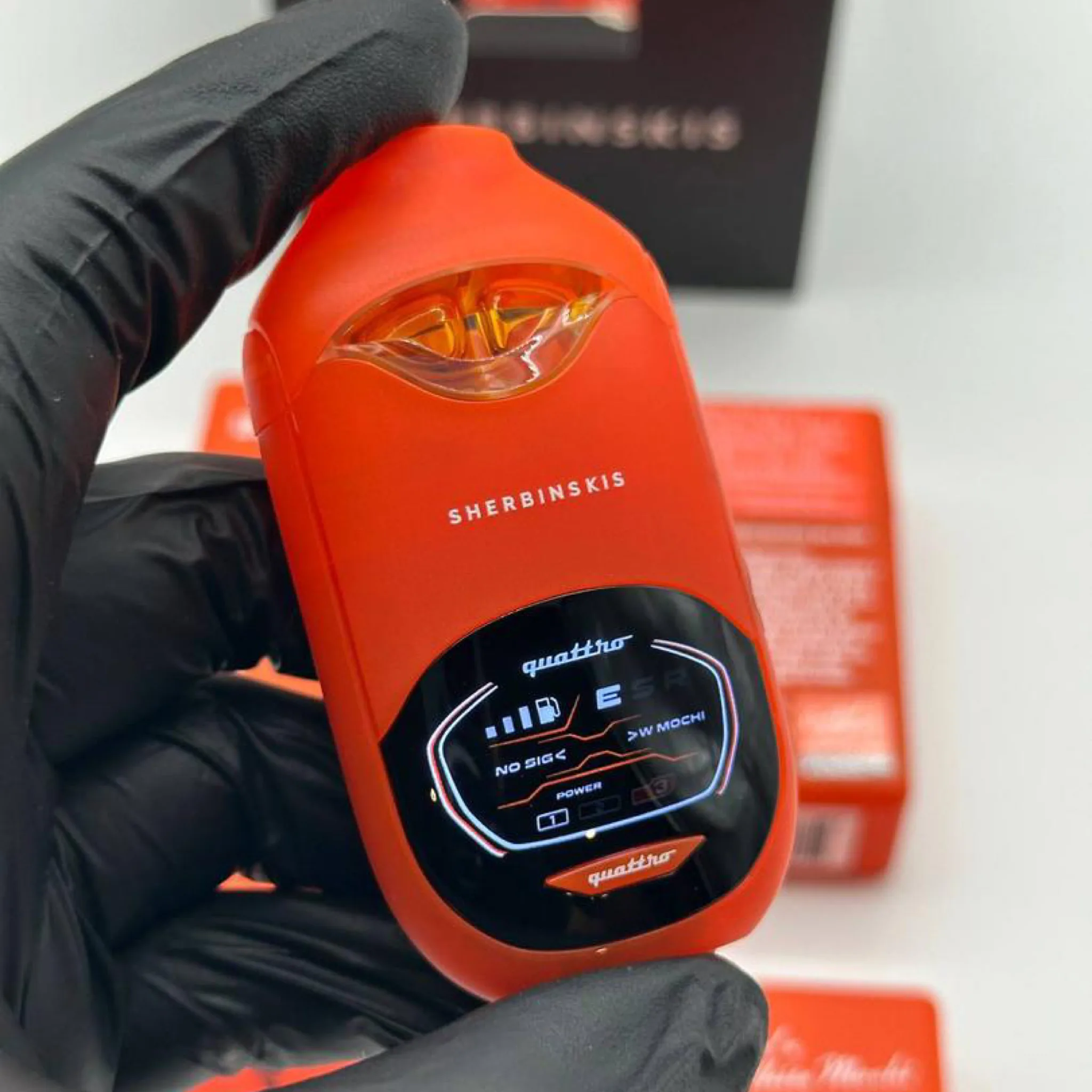 Sherbinskis Quattro quad coil dual-chamber 2G live resin disposable vape device