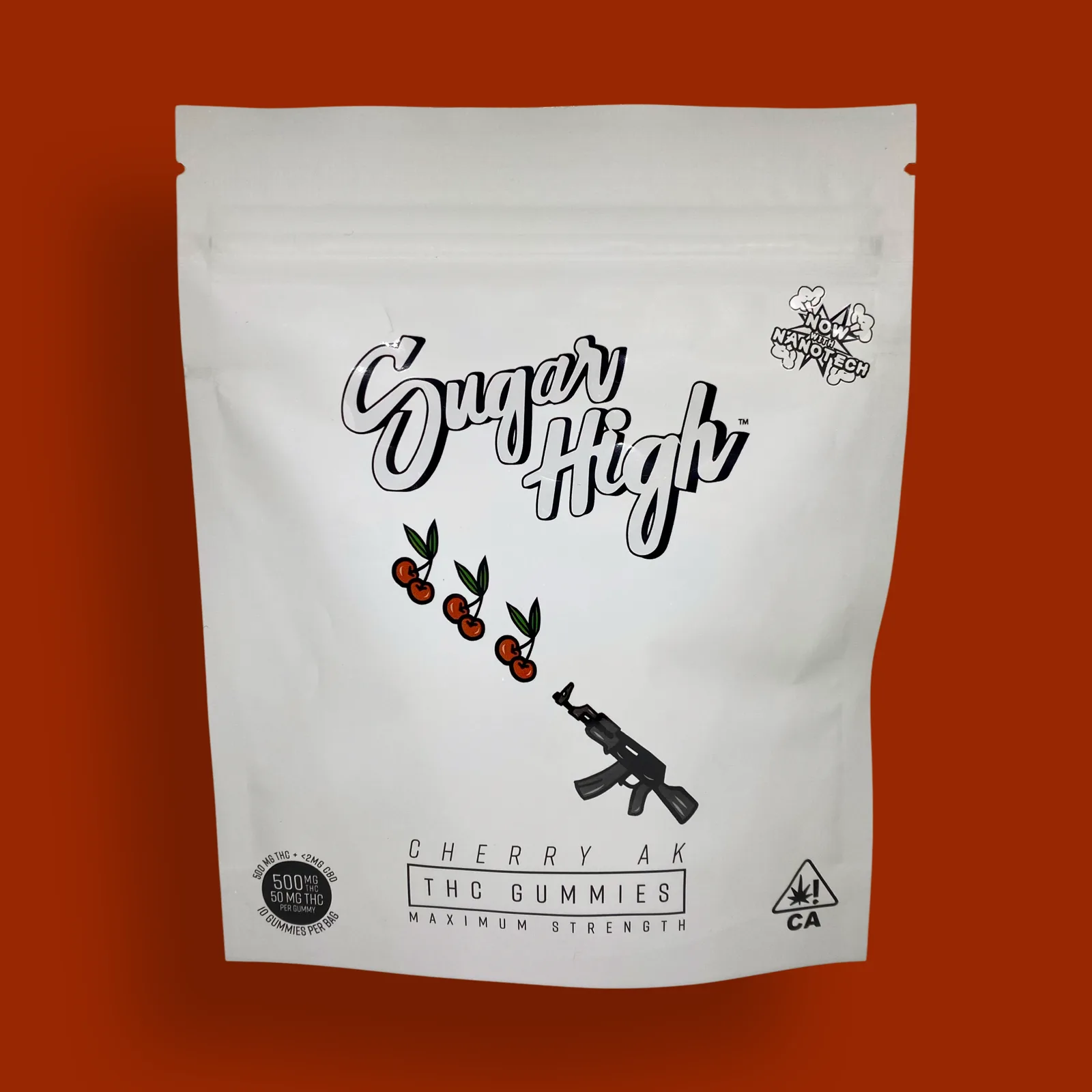 Sugar High Cherry AK cannabis-infused edible packaging