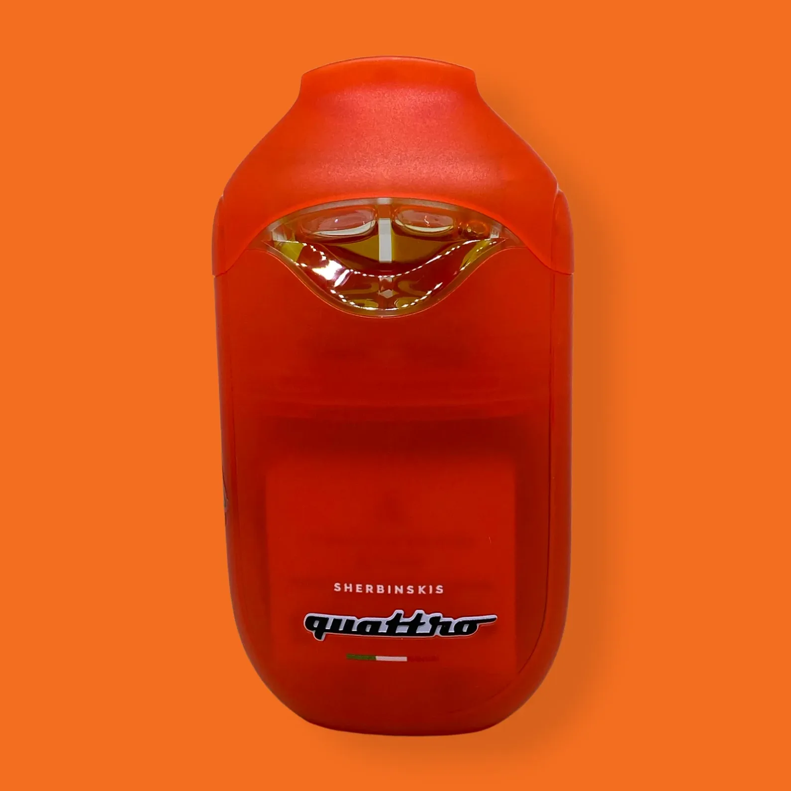 Sherbinskis Quattro dual-chamber disposable vape designed for switching live resin strains