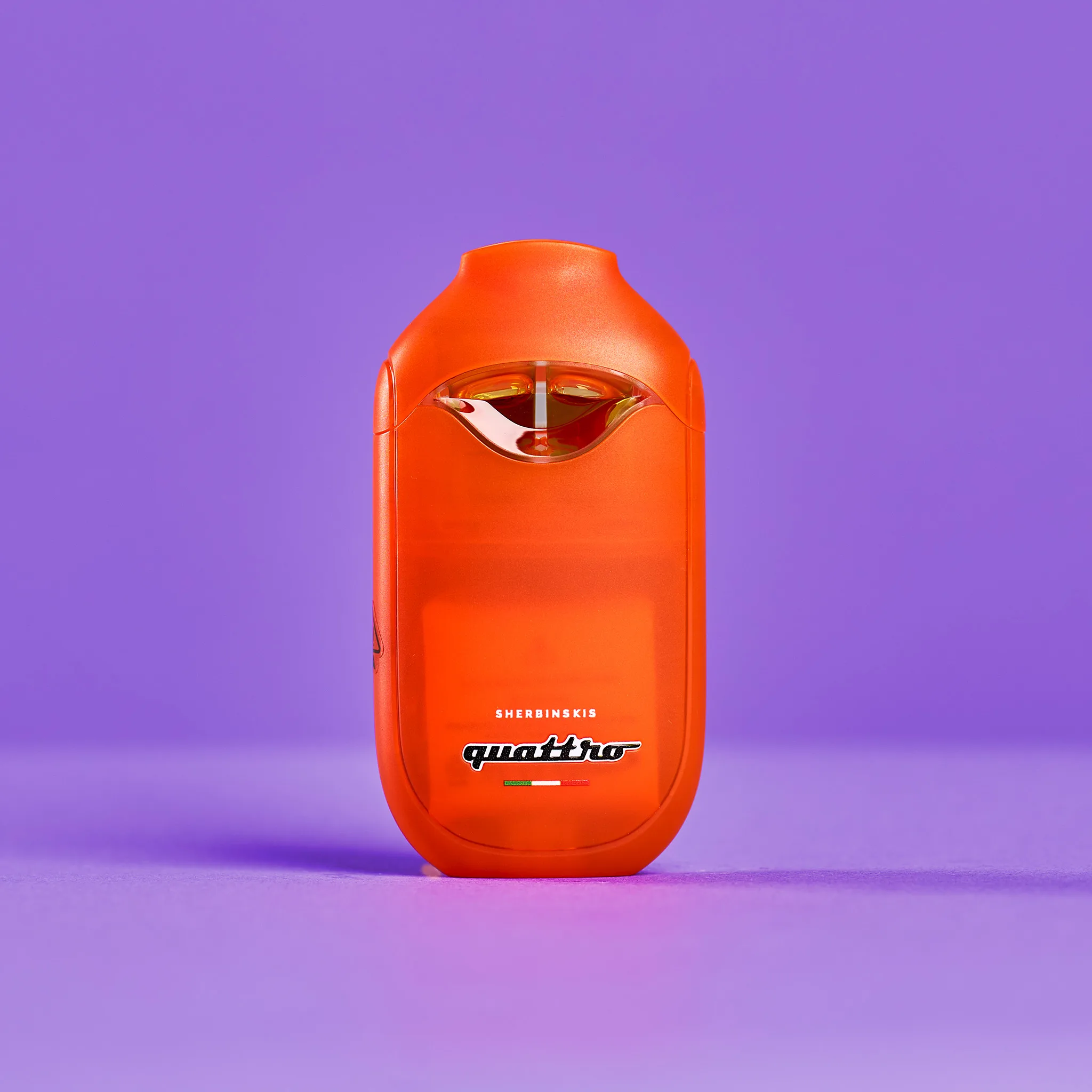 Sherbinskis Quattro dual-chamber disposable vape designed for switching live resin strains