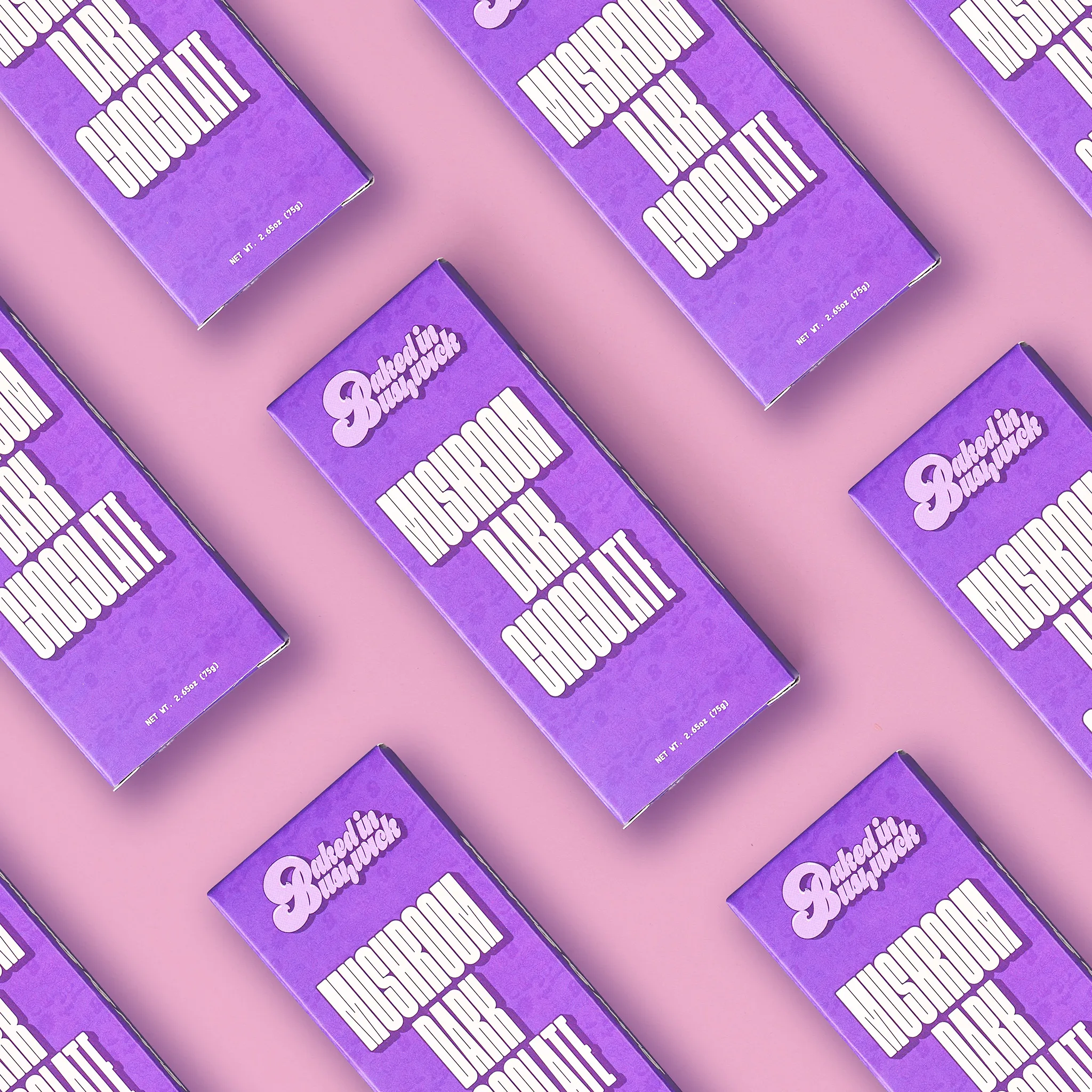 dark mushroom chocolate bar psilocybin packaging