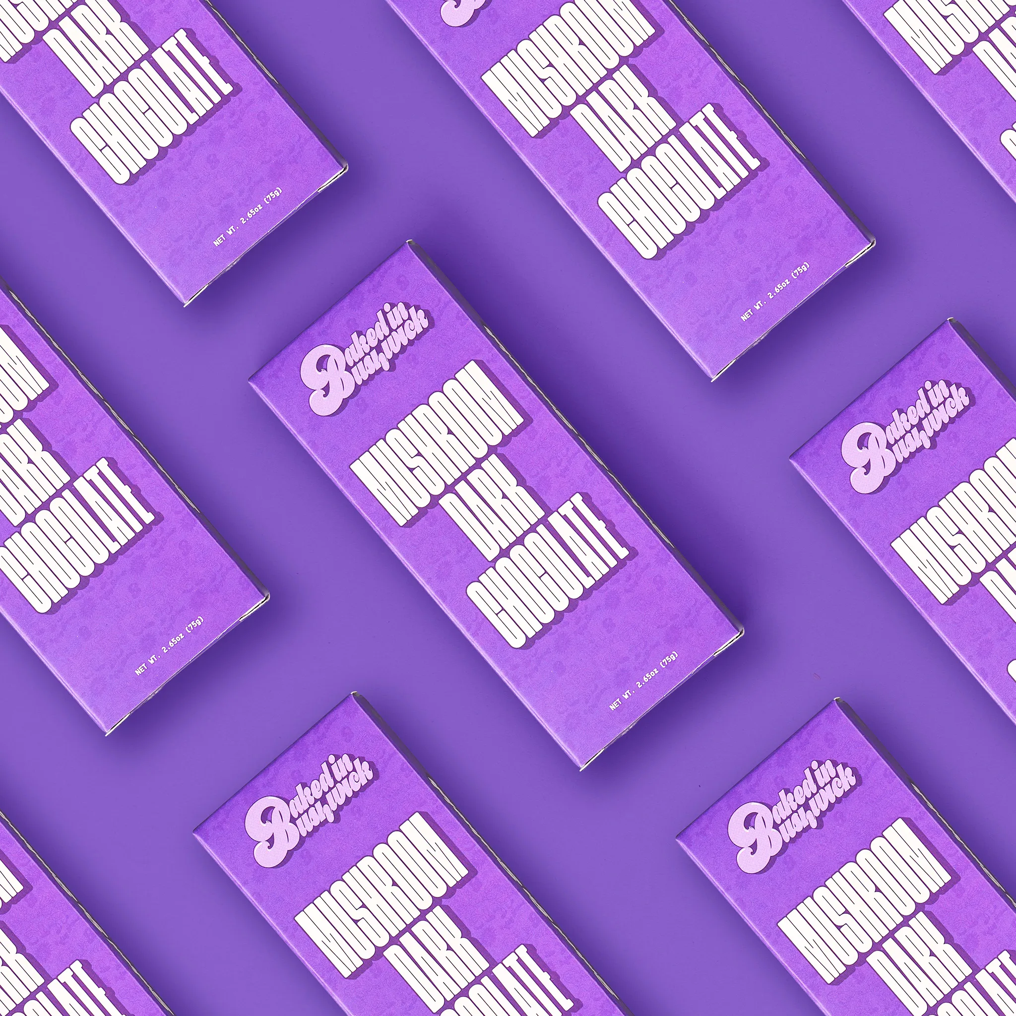 dark mushroom chocolate bar psilocybin packaging