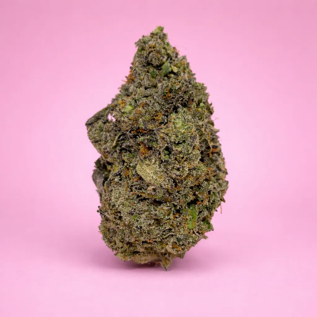 blue sunset sherbet cannabis strain buds with sweet berry citrus aroma
